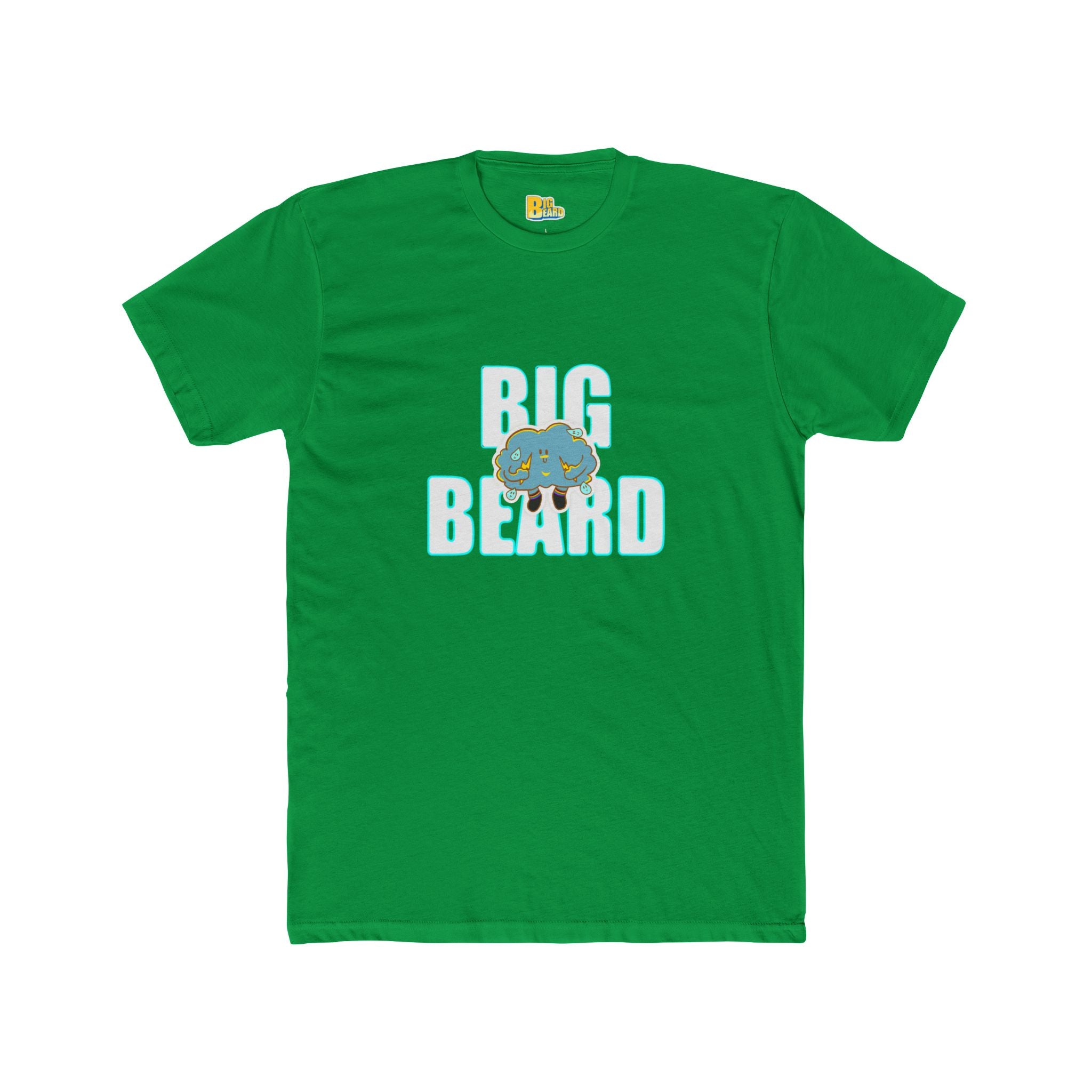Big Beard bear graphic Tee | BigBeard back print, novelty bearded design
