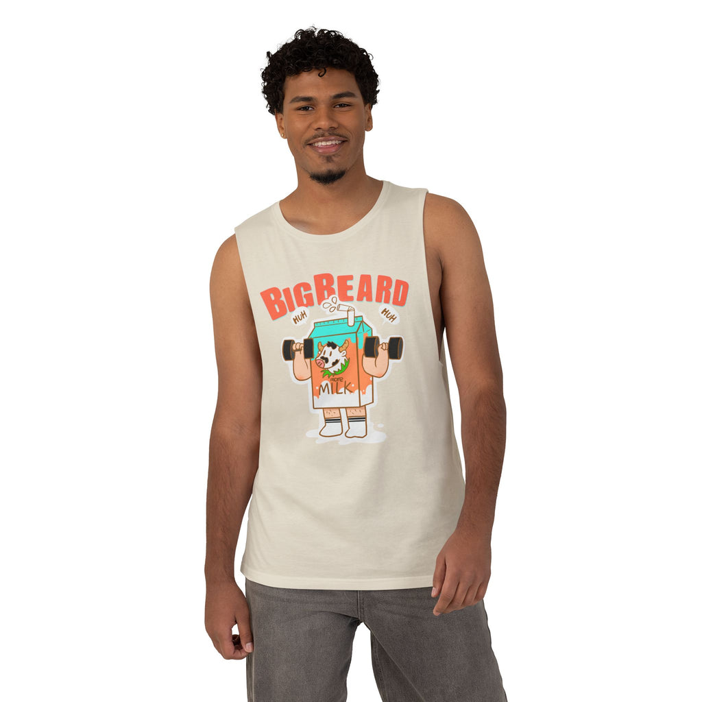 Big Beard Milk Carton Tank | Graphic Muscle Tank Top
