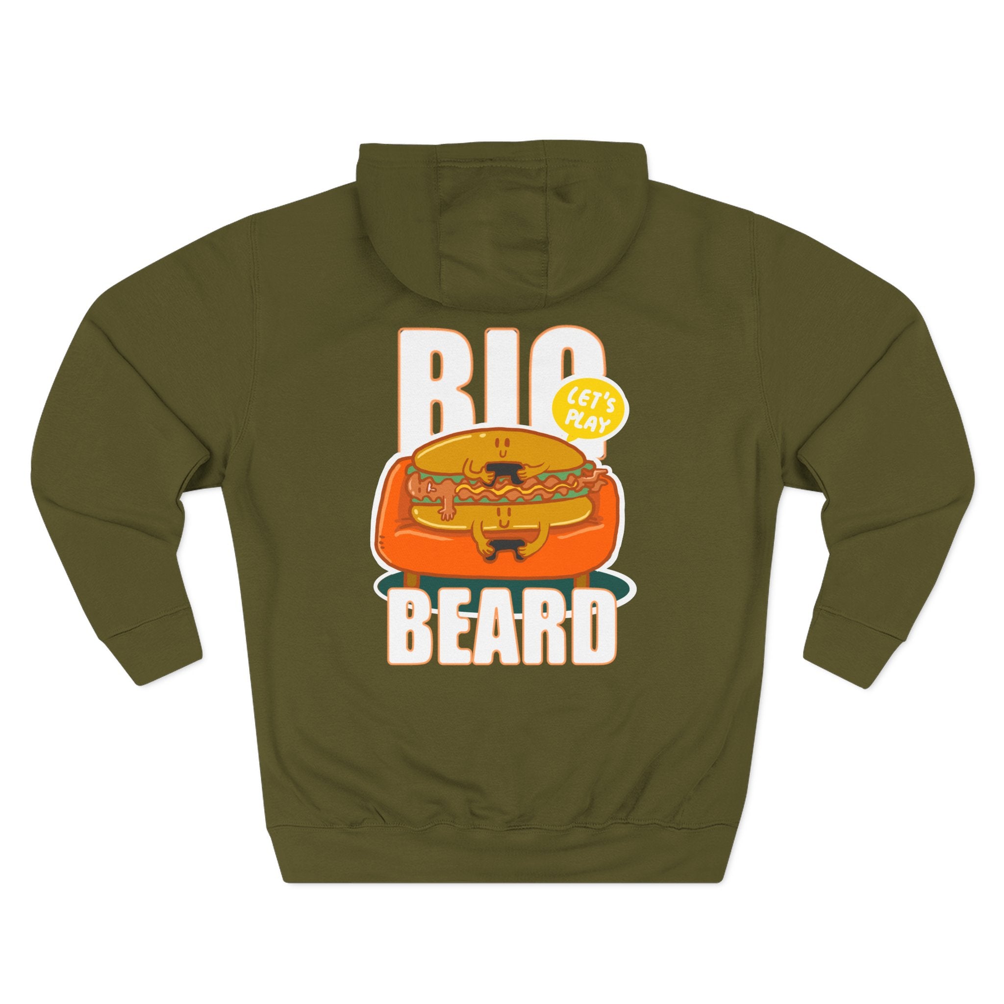 Copy of Big Beard Burger hoodie | Graphic Pullover Sweatshirt