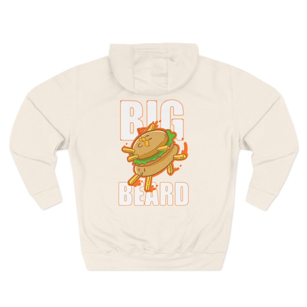 Big Beard Burger hoodie | Graphic Pullover Sweatshirt