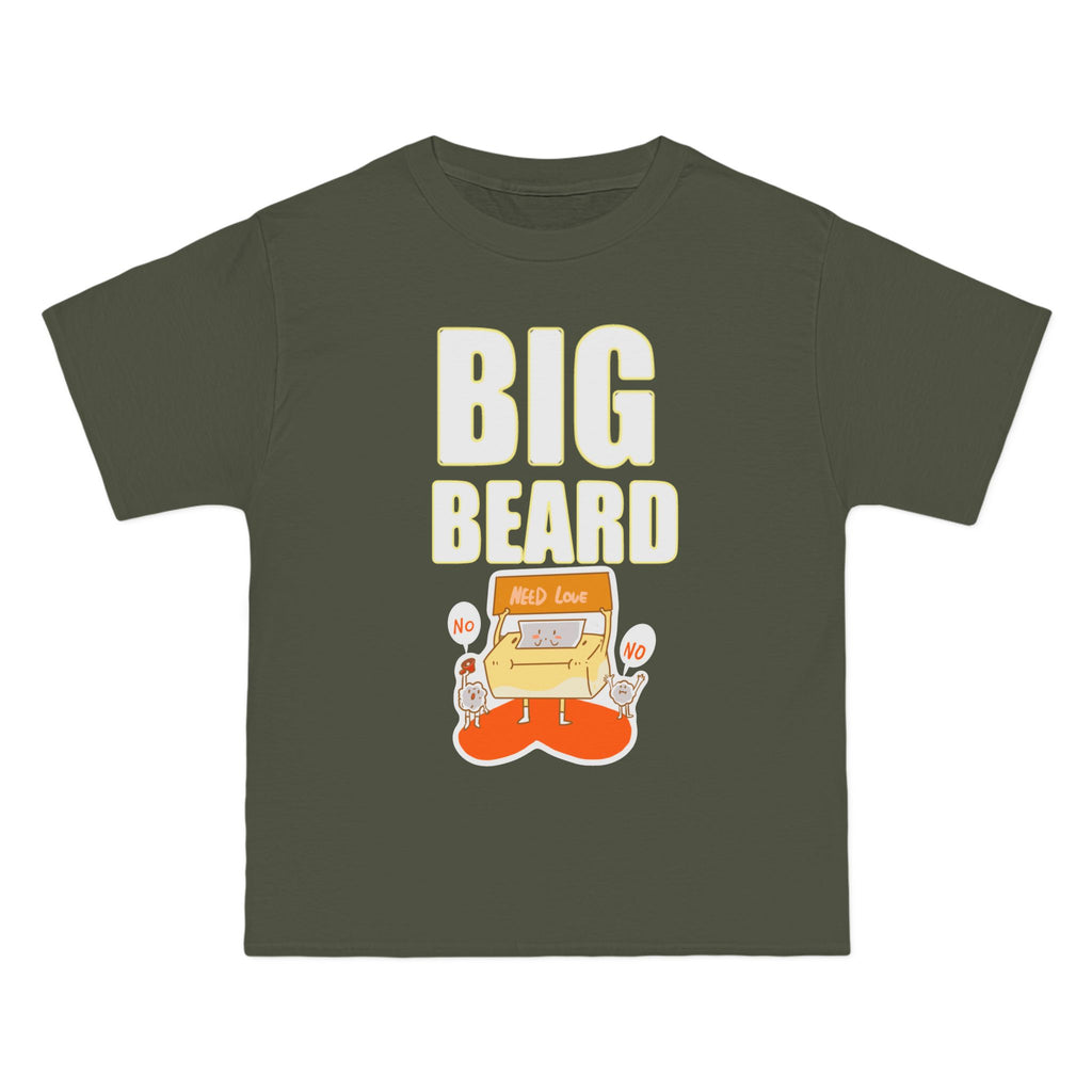 Copy of Big Beard T-Shirt | Bold Text with Green Beard Graphic