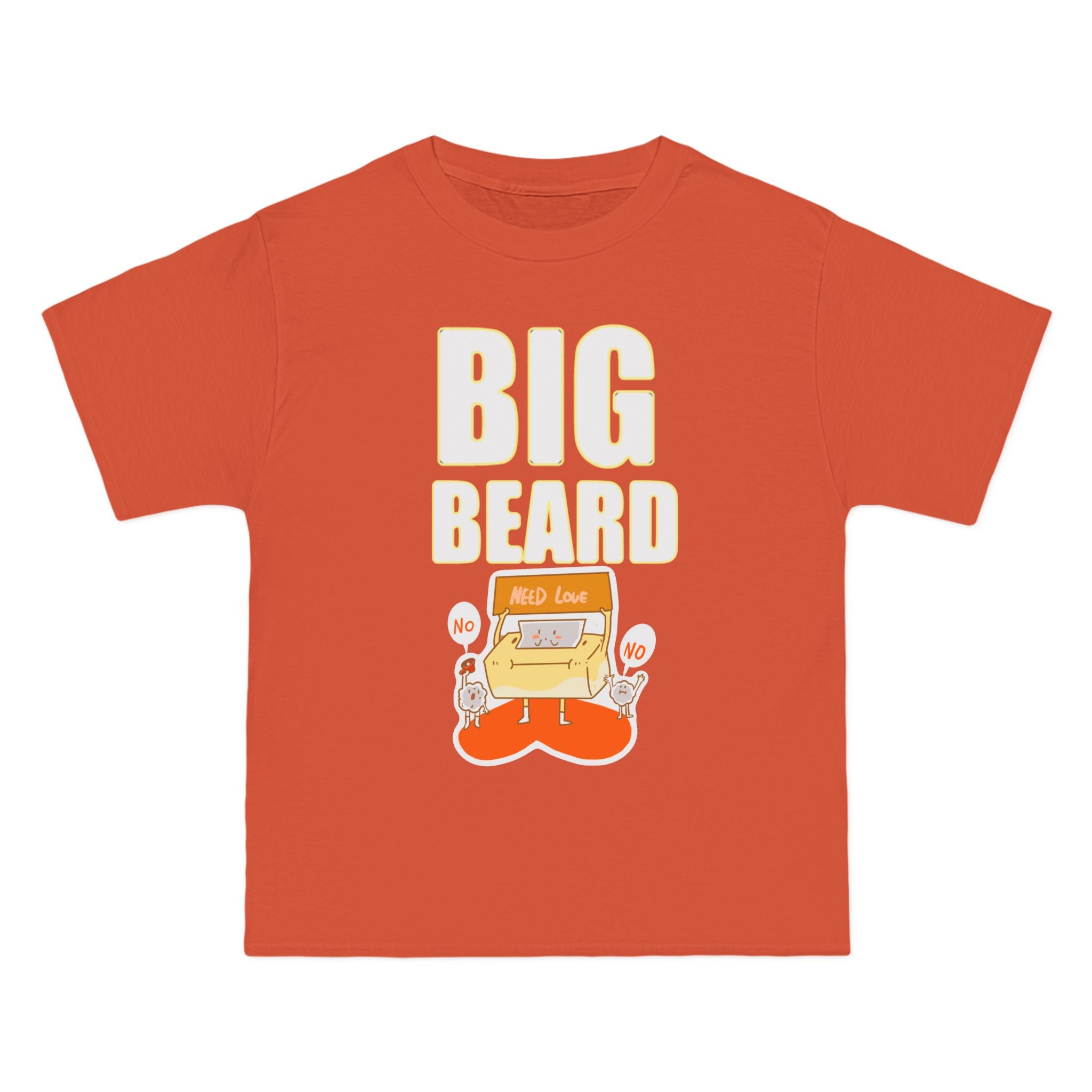 Copy of Big Beard T-Shirt | Bold Text with Green Beard Graphic