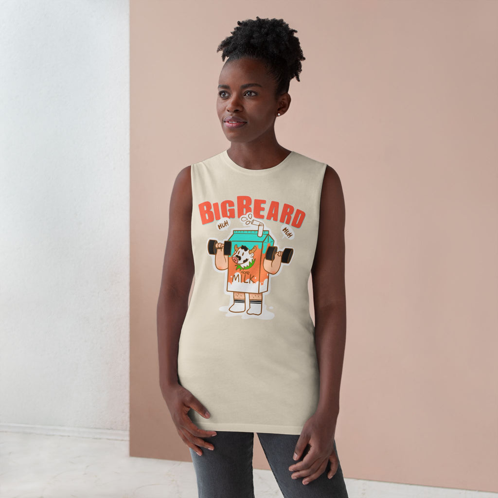 Big Beard Milk Carton Tank | Graphic Muscle Tank Top