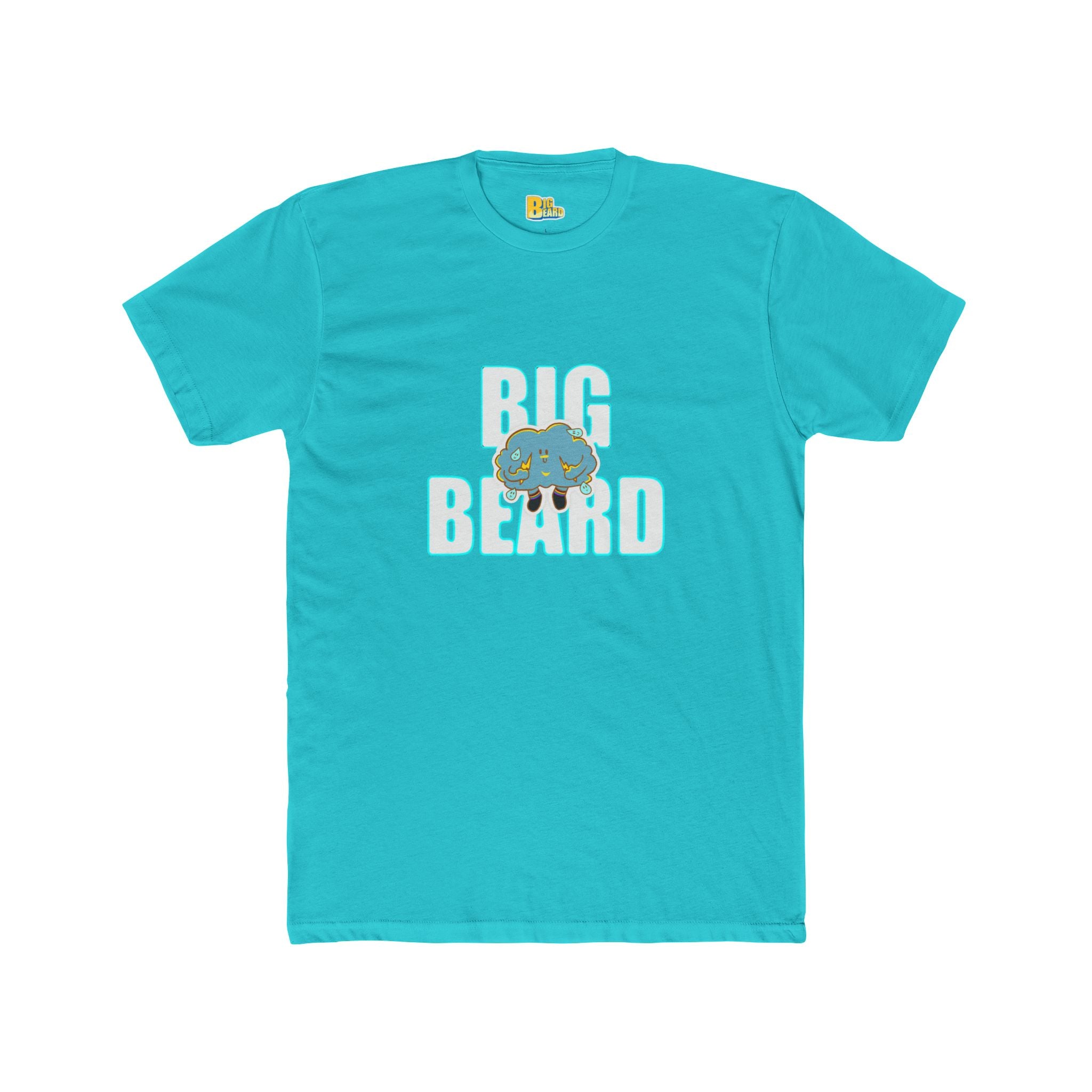 Big Beard bear graphic Tee | BigBeard back print, novelty bearded design