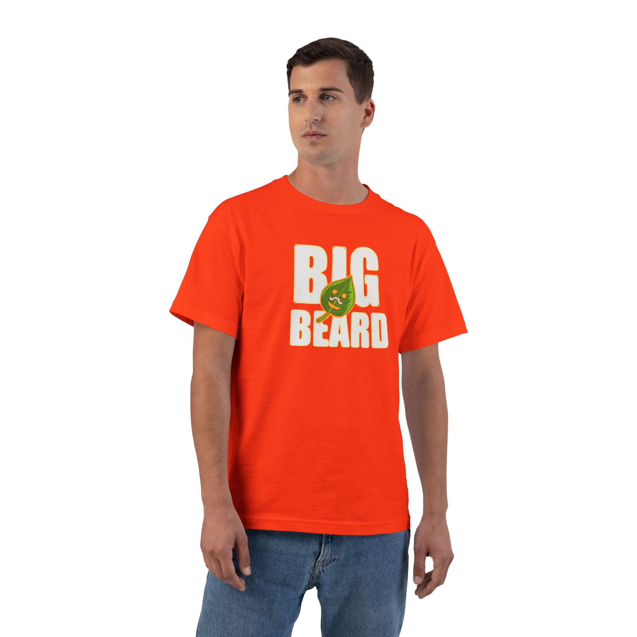 Big Beard T-Shirt | Bold Text with Green Beard Graphic