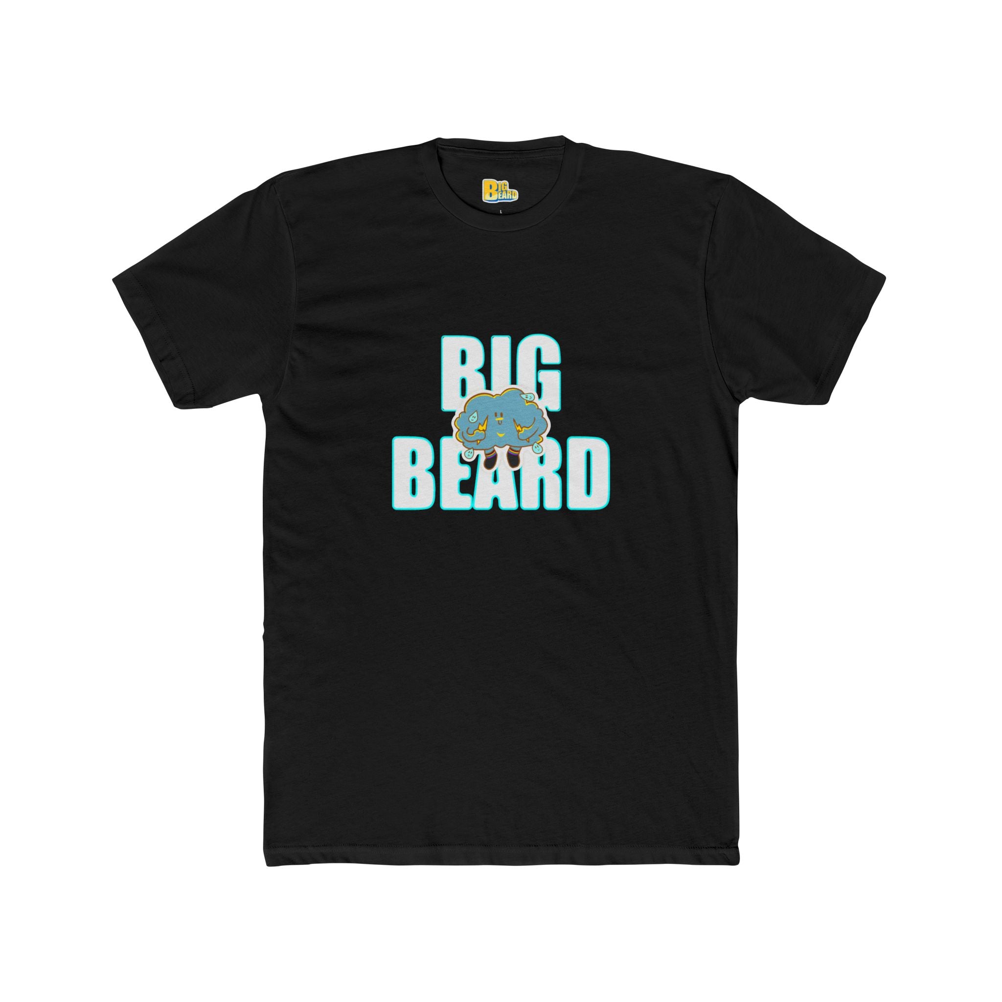 Big Beard bear graphic Tee | BigBeard back print, novelty bearded design