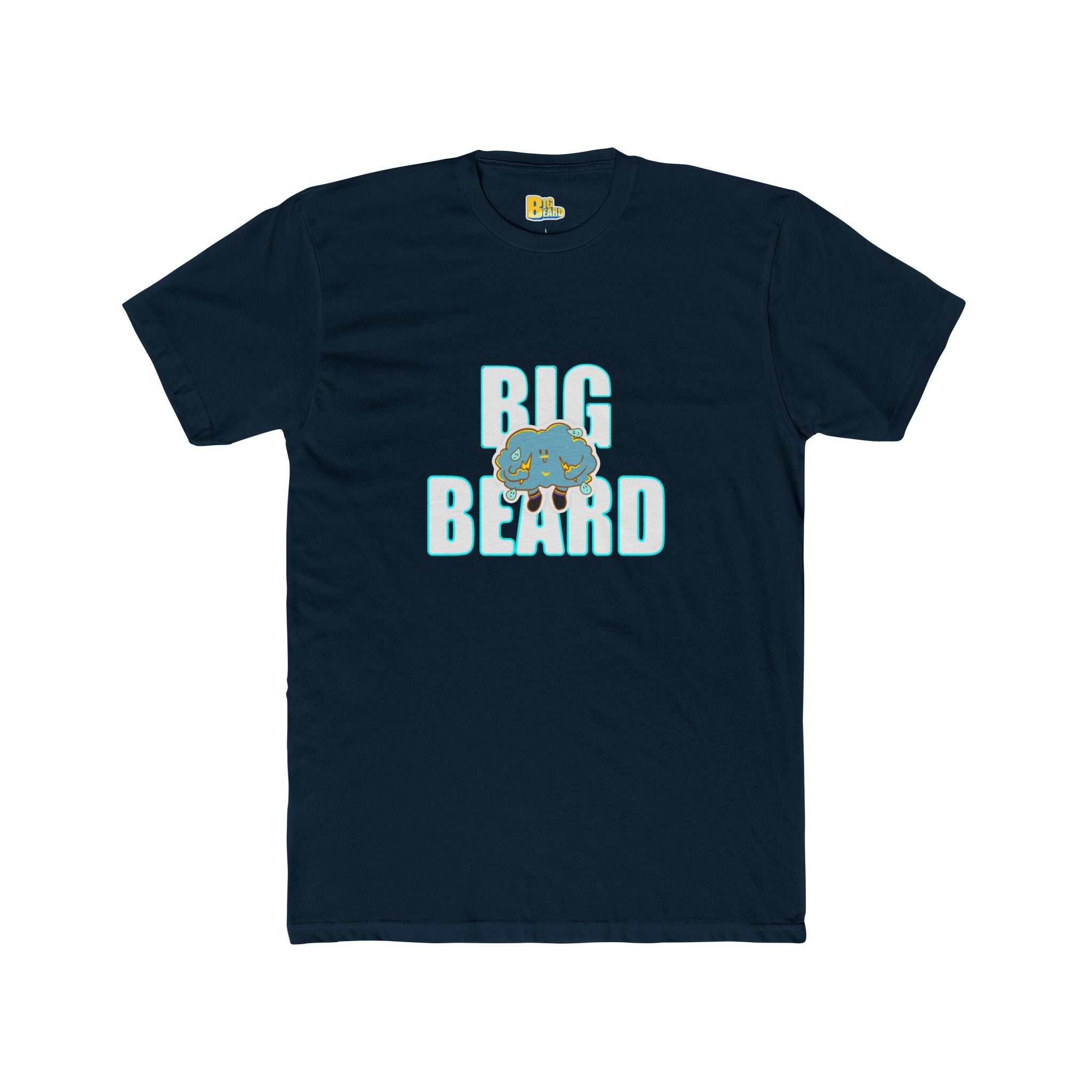 Big Beard bear graphic Tee | BigBeard back print, novelty bearded design
