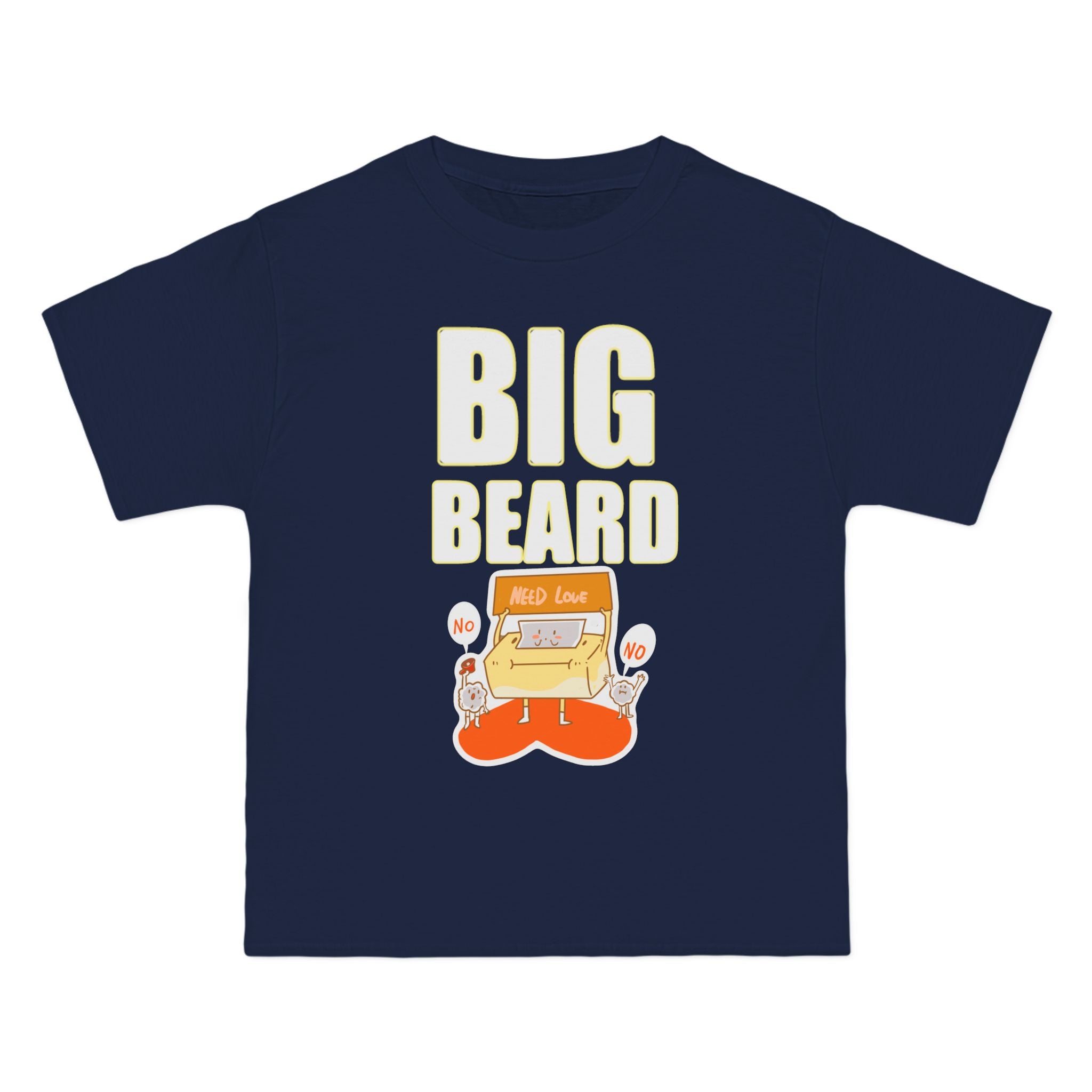 Copy of Big Beard T-Shirt | Bold Text with Green Beard Graphic