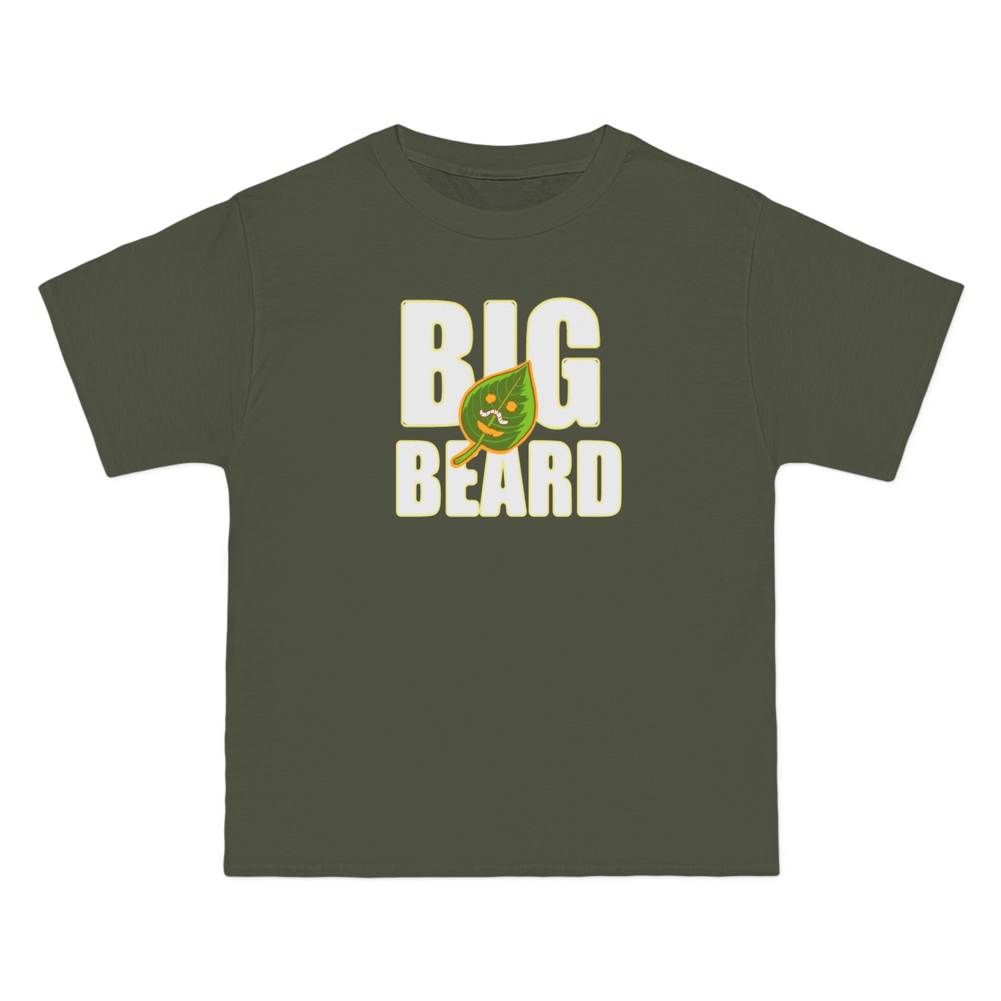 Big Beard T-Shirt | Bold Text with Green Beard Graphic